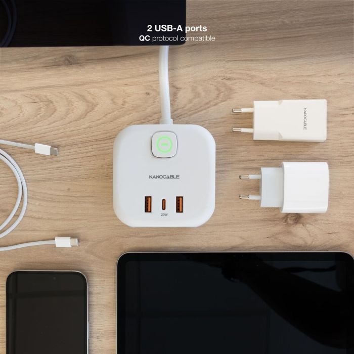 Réglette NANOCABLE 10.37.0011 Blanc (1,4 m) 6