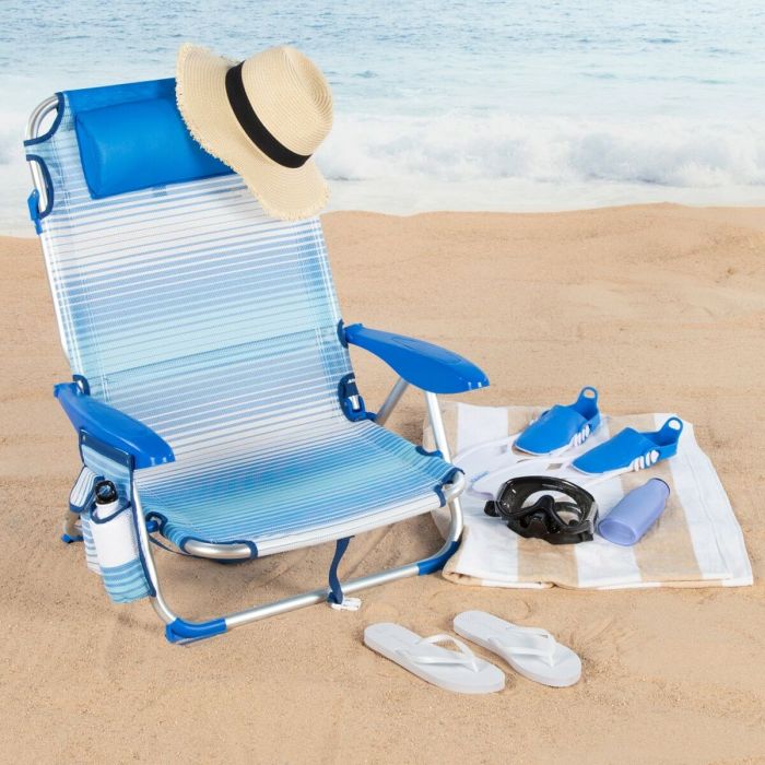 Chaise de Plage Aktive 51 x 76 x 45 cm (2 Unités) 5 Chaise de Plage Aktive 51 x 76 x 45 cm (2 Unités) 5
