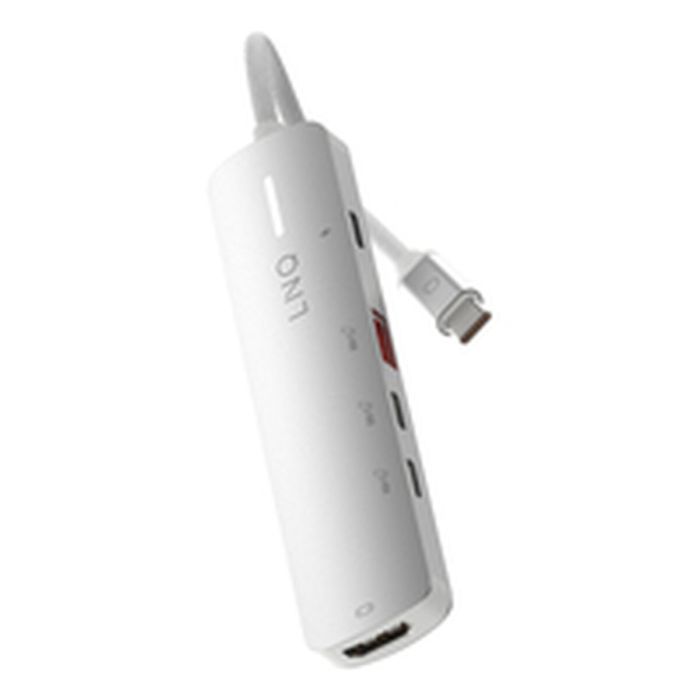 Hub USB Linq Byelements LQ49051 Blanc Gris 20 Hub USB Linq Byelements LQ49051 Blanc Gris 20