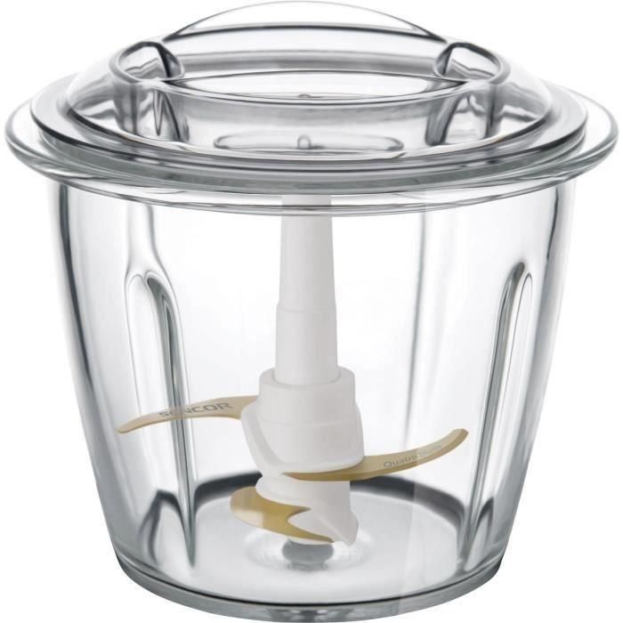 Sencor SCB 6150SS-EUE3 - Hachoir Électrique 800 W avec bol en verre de 1.5 L, 4 lames titane pour viande, légumes, purées, mayonnaise, base antidérapante Sencor SCB 6150SS-EUE3 - Hachoir Électrique 800 W avec bol en verre de 1.5 L, 4 lames titane pour viande, légumes, purées, mayonnaise, base antidérapante