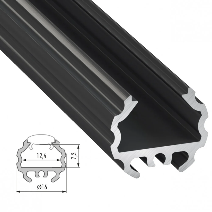 Profilé Aluminium MICO 2,02M - Lacadé Blanc 2 Profilé Aluminium MICO 2,02M - Lacadé Blanc 2