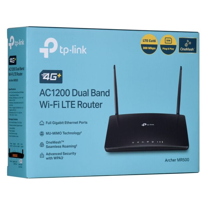 Router TP-Link MR500 Blanc Noir Wi-Fi 5 GHz RJ45 Ethernet LAN 9 Router TP-Link MR500 Blanc Noir Wi-Fi 5 GHz RJ45 Ethernet LAN 9