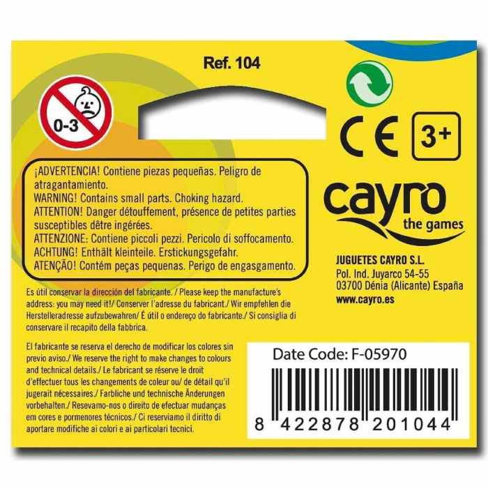 Jeu d’habileté Cayro Multicouleur 8