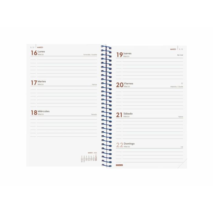 Agenda Finocam YEAR Bleu 11,7 x 18,1 cm 2026 3