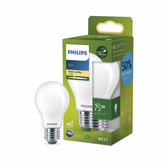 Lampe LED Philips Classic A 75 W 5,2 W E27 1095 Lm (2700 K) 3