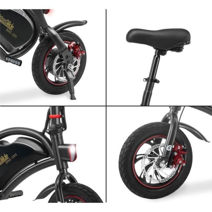 Draisienne électrique - URBANGLIDE - BIKE 120S - 350 W - 12'' - Adulte - Pliable - Noir 3