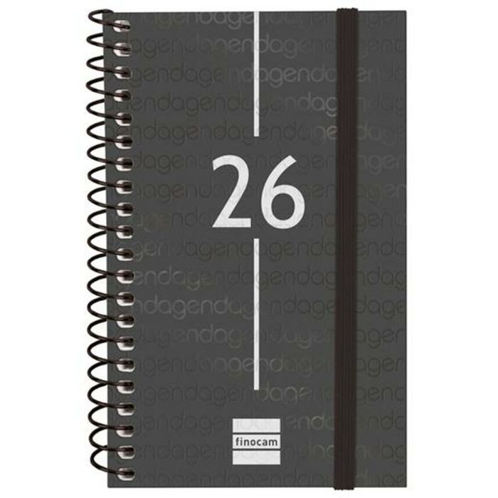 Agenda Finocam YEAR Noir Mini 7,9 x 12,7 cm 2026