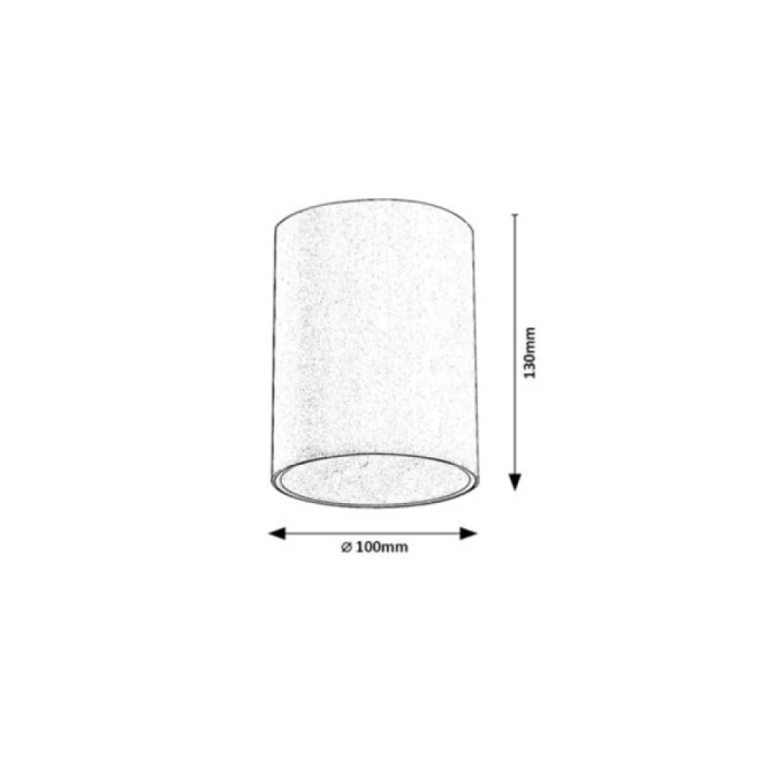 RABALUX Plafonnier d'extérieur Zombor 1xGU10 IP54 RAB-7819 1