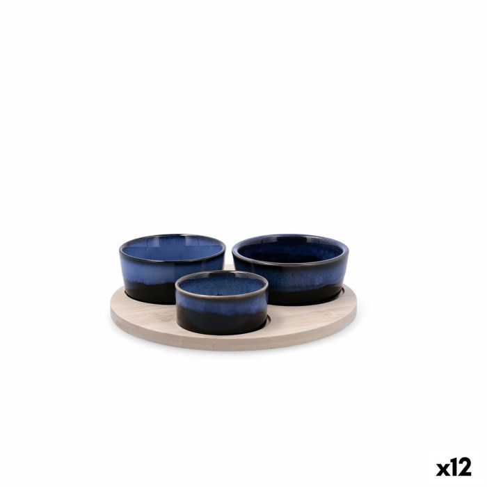 Ensemble à apértif Bidasoa Moana Multicouleur Céramique 20 x 4,5 cm 4 Pièces (12 Unités)