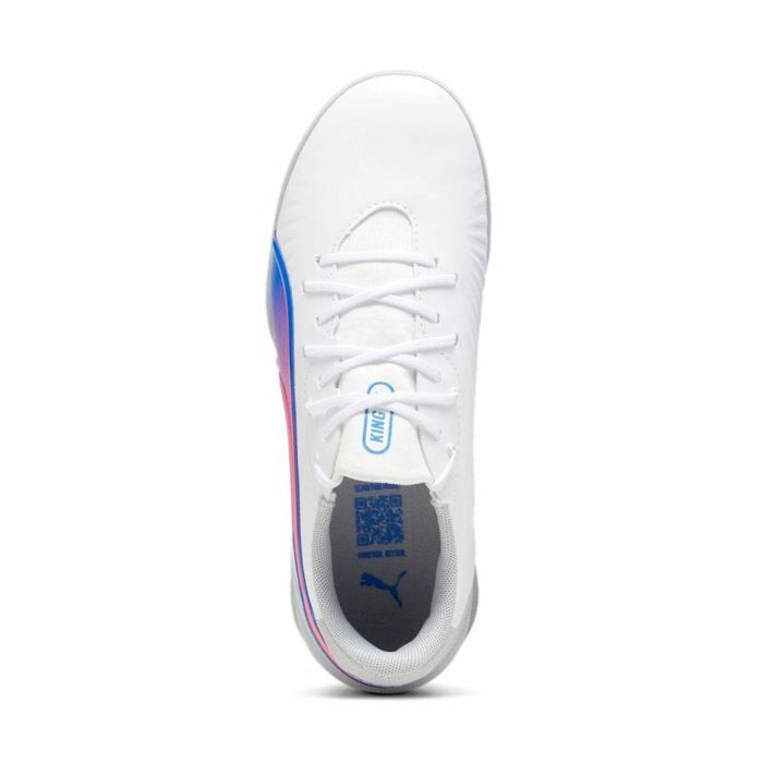 Chaussures de Futsal pour Enfants Puma King Match It Blanc 4 Chaussures de Futsal pour Enfants Puma King Match It Blanc 4