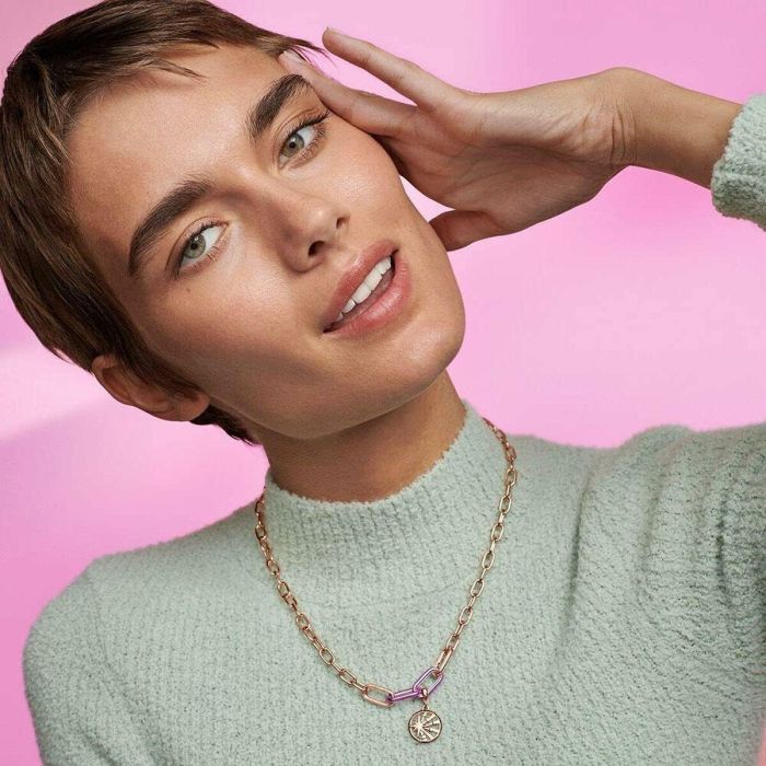 Perle de verre Femme Pandora PURPLE DOUBLE LINK 2