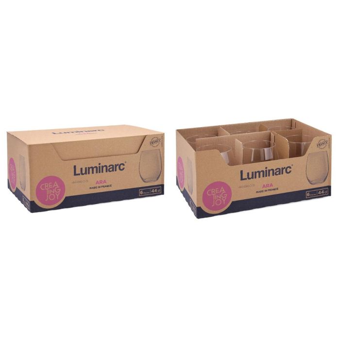 Vaso Alto Vidrio Eco Ara Luminarc 44 cL 2 Vaso Alto Vidrio Eco Ara Luminarc 44 cL 2