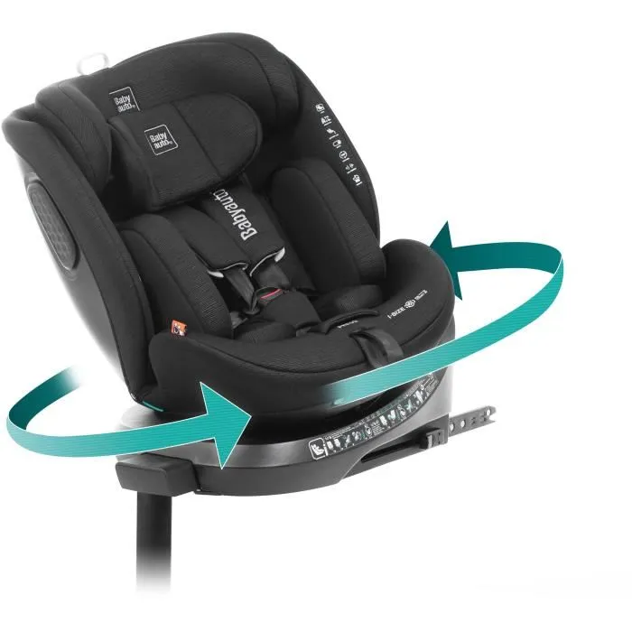 Babyauto Siège auto CORE Groupe 0/1/2/3 40/150 cm I-Size Isofix Giratoire Reclinable Reducteur Noir 2 Babyauto Siège auto CORE Groupe 0/1/2/3 40/150 cm I-Size Isofix Giratoire Reclinable Reducteur Noir 2