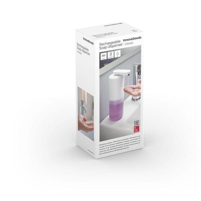 Pack Distributeur de Dentifrice avec Porte Brosse à Dents et Distributeur Automatique Rechargeable de Savon Liquide InnovaGoods 1