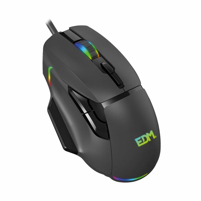 Souris Gaming avec LED EDM 07753 for players Noir 7200 dpi 0 Souris Gaming avec LED EDM 07753 for players Noir 7200 dpi 0
