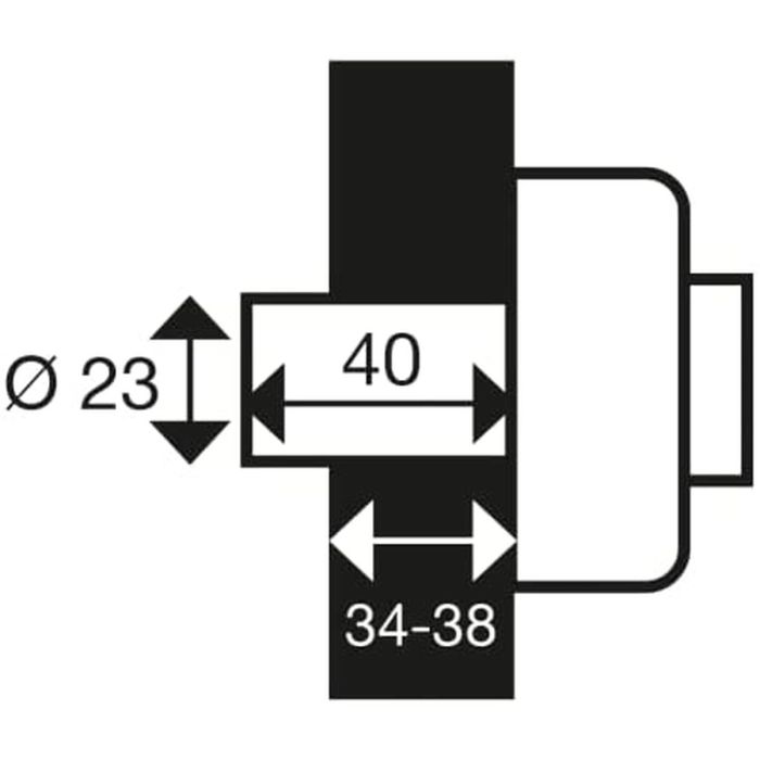 Verrouillage Yale YV25BT-40 Beige Métal Portes Ø 23 mm 2