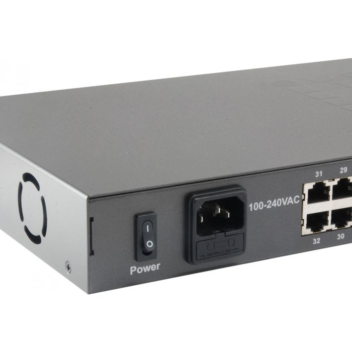 Switch 34x FE FGP-3400W250 2xGE 19" 250W 32xPoE 2