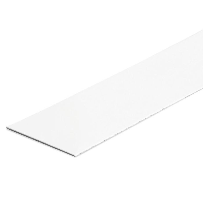 Q&Q Ruban plat anglais 500m finitions blanc et translucide 15mm transparent