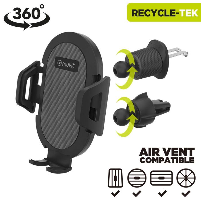 Support de voiture Muvit Noir 7" 14 Support de voiture Muvit Noir 7" 14