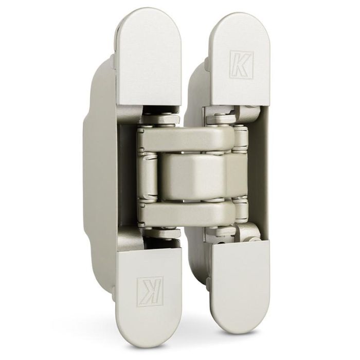 Koblenz Bisagra Invisible Atomika Slim K-8060 Zamak/Fer, Chrome Satiné, Charge 60kg