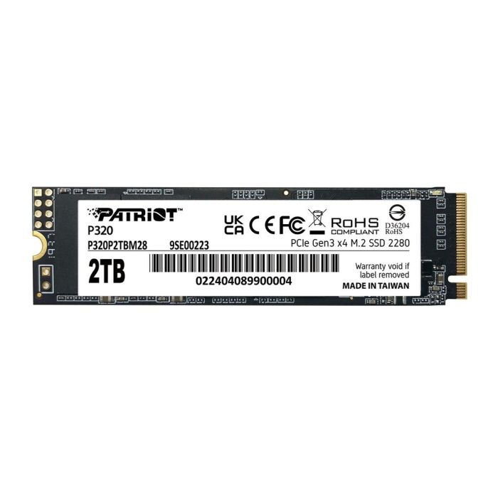 Disque dur Patriot Memory P320P2TBM28 2 TB SSD 0 Disque dur Patriot Memory P320P2TBM28 2 TB SSD 0