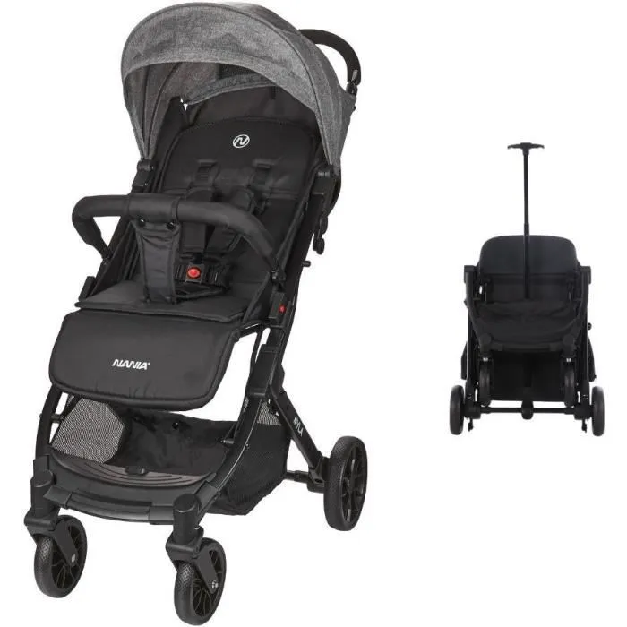 Nania Poussette combinée 2 en 1 Rimini avec siège auto MYLA, base Isofix, 4 roues - Noir NAN3760425910144 1 Nania Poussette combinée 2 en 1 Rimini avec siège auto MYLA, base Isofix, 4 roues - Noir NAN3760425910144 1