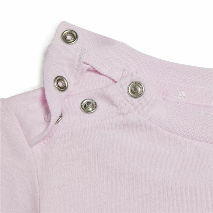 Ensemble de Sport pour Bébé Adidas I Lin Co Set Gris Rose 3 Ensemble de Sport pour Bébé Adidas I Lin Co Set Gris Rose 3