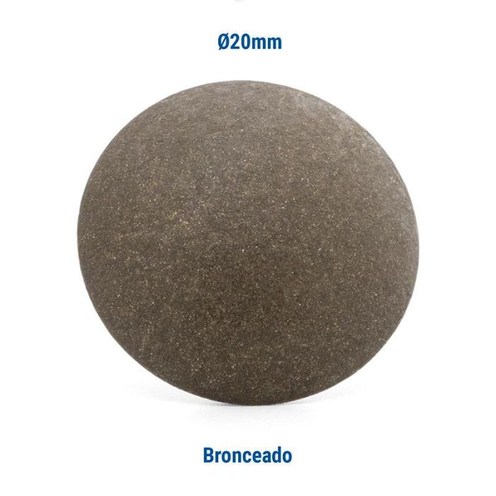 Tachuela Lisa Hierro Ø20 Acabado Bronce Heico (Set de 100) 2