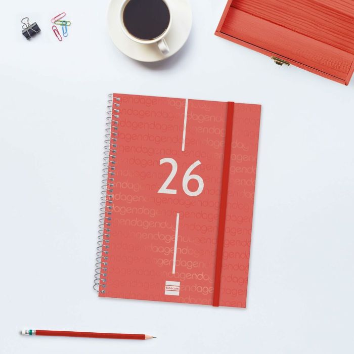 Agenda Finocam YEAR Rouge A5 15,5 x 21,2 cm 2026 5 Agenda Finocam YEAR Rouge A5 15,5 x 21,2 cm 2026 5