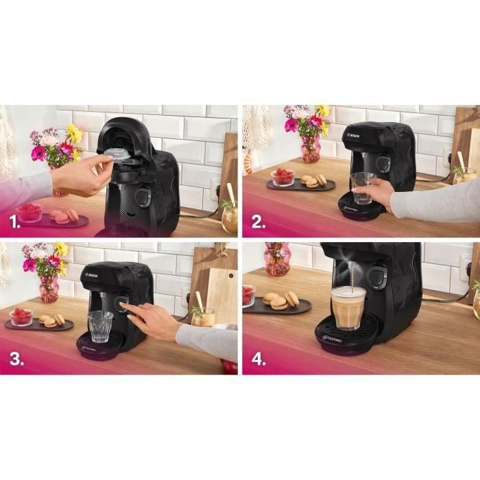 Machine a café multi-boissons - BOSCH - TASSIMO - T10 Happy noir - 1400 W 2