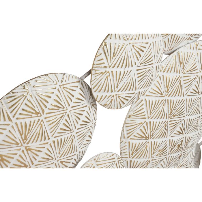 Figurine Décorative Home ESPRIT Blanc Doré Cercles Décapé 102 X 7 X 74 CM 5