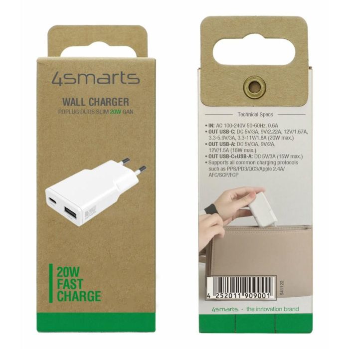 4smarts Netzladegert PDPlug Duos Slim 20W GaN USB-C/A. wei 4 4smarts Netzladegert PDPlug Duos Slim 20W GaN USB-C/A. wei 4