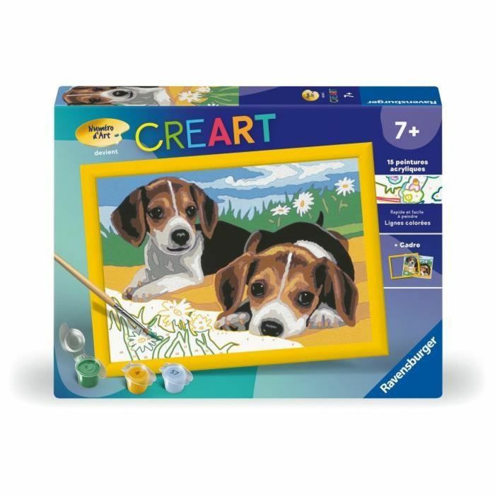 Ravensburger Peinture par numéros CreArt Kids Cachorros Beagle 18 x 24 cm RAV12023033