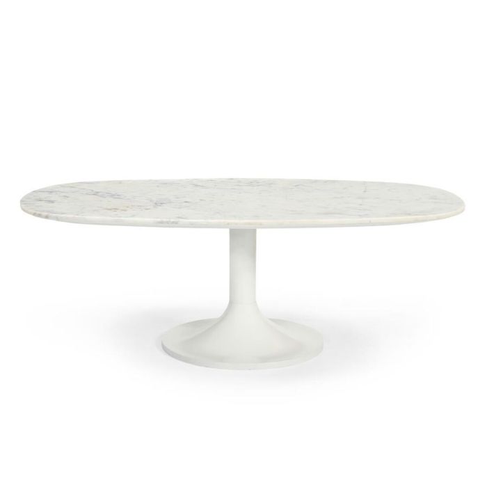 Table Basse Home ESPRIT Blanc Métal Marbre 120 x 70 x 39 cm 1 Table Basse Home ESPRIT Blanc Métal Marbre 120 x 70 x 39 cm 1