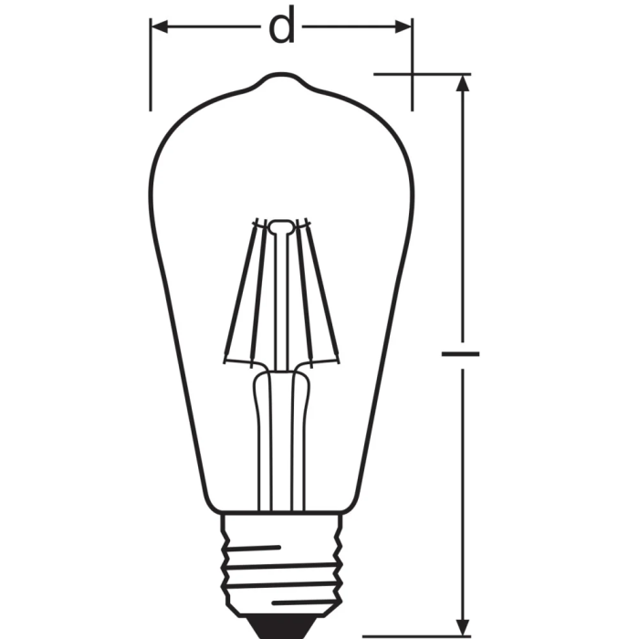 Ledvance/Osram LVE-4099854062322 Ampoule LED Classic E27 5,8W 806Lm 2700K 300° IP20 Regulable 1