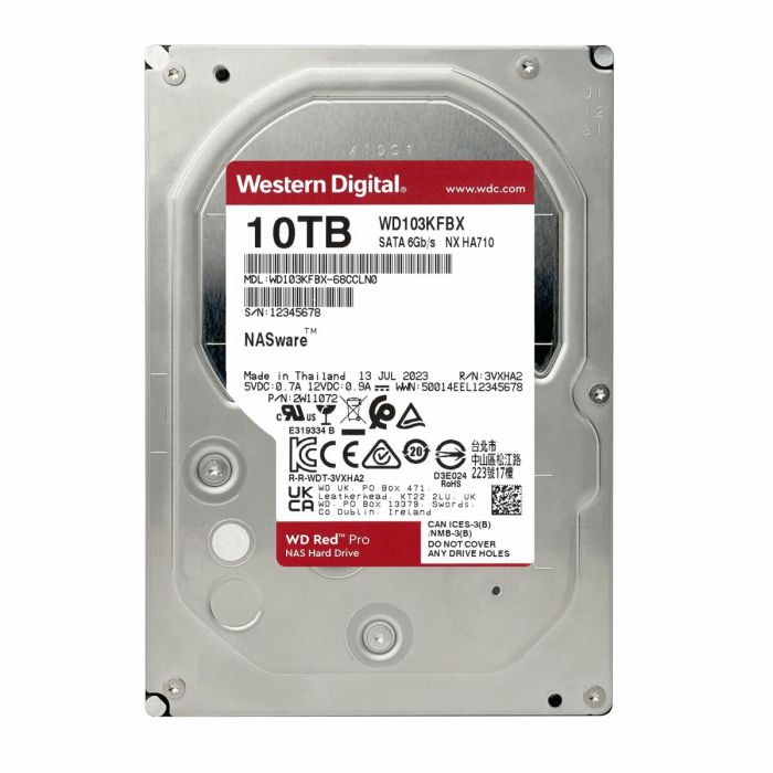 Disque dur Western Digital WD103KFBX 3,5" 10 TB 8 Disque dur Western Digital WD103KFBX 3,5" 10 TB 8