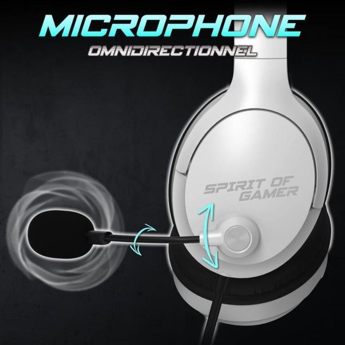 Casques avec Microphone Spirit of Gamer Pro H4 Blanc 6
