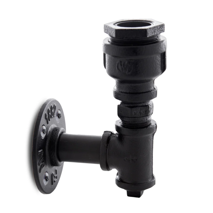 Nora HO-E27WALLLIGHT-J-B Applique Murale Style Industriel E27 Noir (Sans Lampe) 1