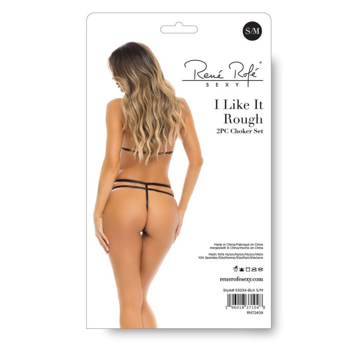 Ensemble de Lingerie René Rofé Noir (S/M) 3 Ensemble de Lingerie René Rofé Noir (S/M) 3