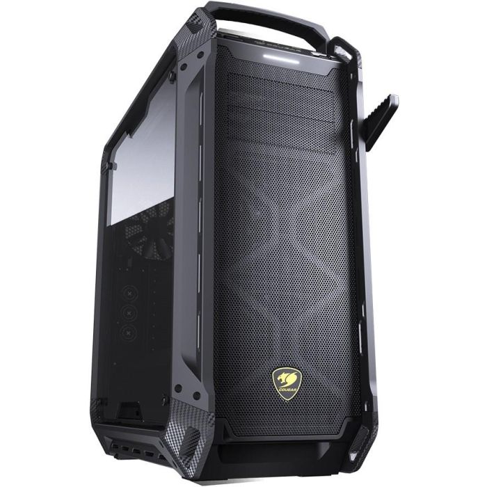 Cougar CGR-6AMKB-G - Boîtier PC Gaming Full-Tower Noir, Mesh, Verre Trempé, Support ATX/EATX/micro-ATX/Mini-ITX, Gestion des Câbles, 8 Slots, Refroidissement Avancé
