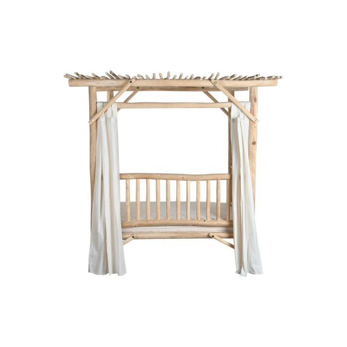 Lit de jardin DKD Home Decor Blanc Naturel 200 x 180 x 200 cm 15