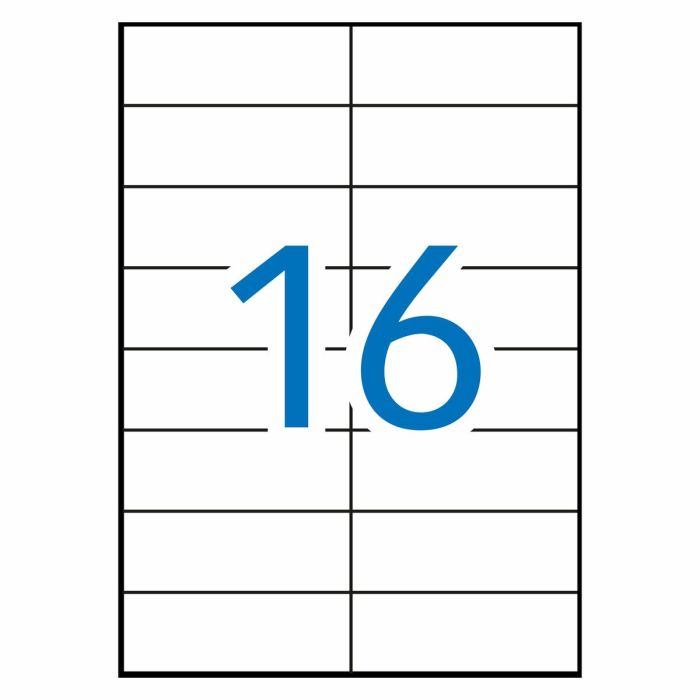 Étiquettes adhésives Apli 1274 100 Volets 105 x 37mm Blanc Laiton 1 Étiquettes adhésives Apli 1274 100 Volets 105 x 37mm Blanc Laiton 1