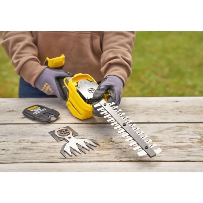 Taille-haie et cisaille a gazon sans fil + batterie 2Ah + chargeur - Stanley Fatmax - STCSS20D1-QW - 18V - Lames interchangeables 5