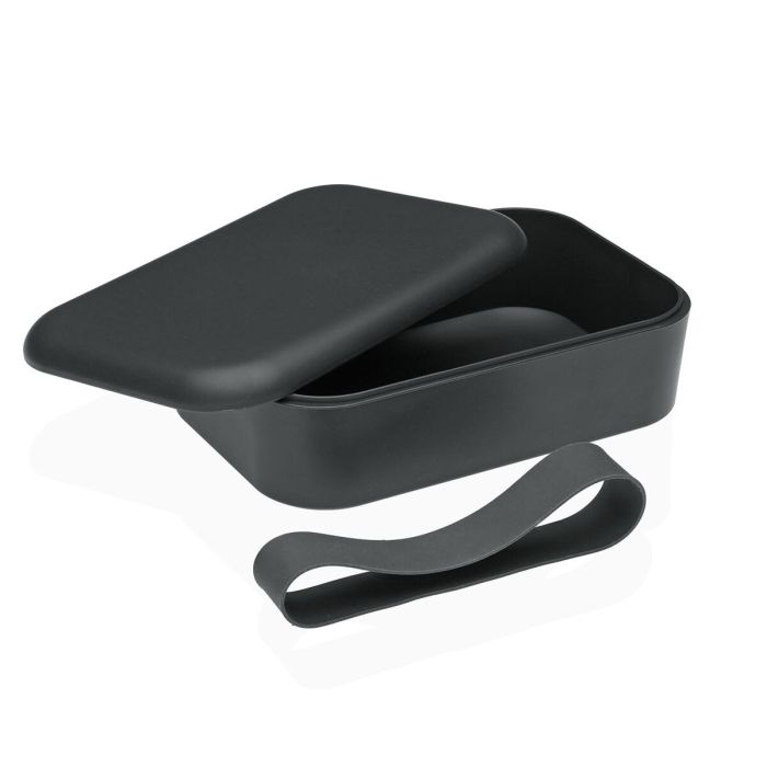 Boîte à lunch Versa Gris Polyéthylène RPET 1 Boîte à lunch Versa Gris Polyéthylène RPET 1