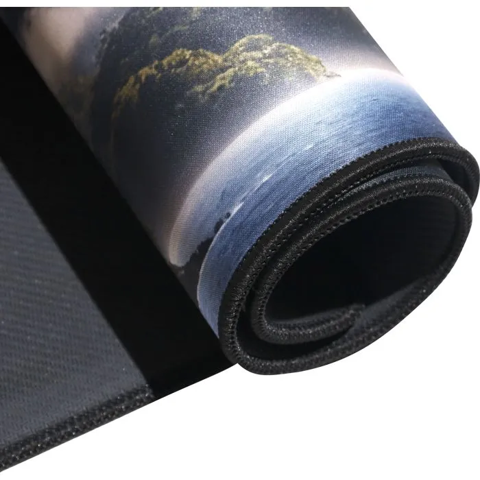 The G-Lab PAD DRAGON - Tapis de souris gamer XXL (900x400x4 mm) - Surface lisse pour glisse optimale, base antidérapante, bords cousus, noir