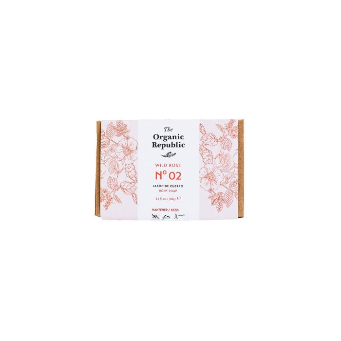 The Organic Republic Savon à la Rose Musquée Hydratant Naturel - 100g