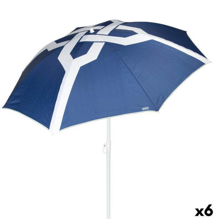 Parasol de plage Aktive 200 x 205 x 200 cm (6 Unités)