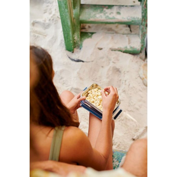 Boîte à lunch Tefal N11503 Bleu Acier inoxydable Rectangulaire 500 ml 2