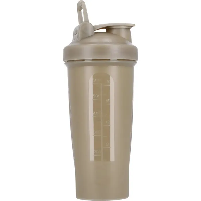 Virtus Castaldo Shaker Sportif de 500 ml avec Boule d'Agitation et Compartiment à Poudre - Gobelet en PP Alimentaire