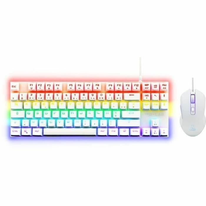 Clavier et Souris Gaming The G-Lab MERCURY W Blanc 0 Clavier et Souris Gaming The G-Lab MERCURY W Blanc 0